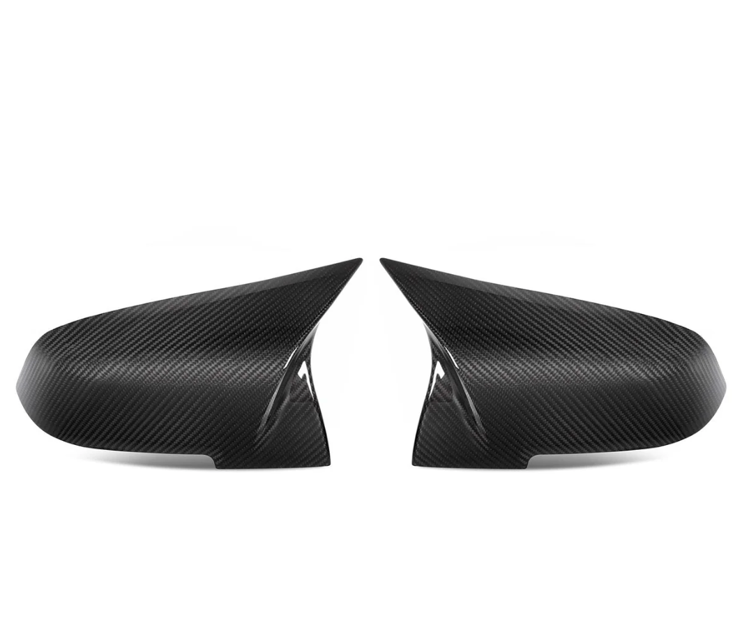 COQUES DE RÉTROVISEURS DE REMPLACEMENT STYLE M EN FIBRE DE CARBONE PRÉ-IMPRÉGNÉE BRILLANTE POUR MODÈLES M PERFORMANCE