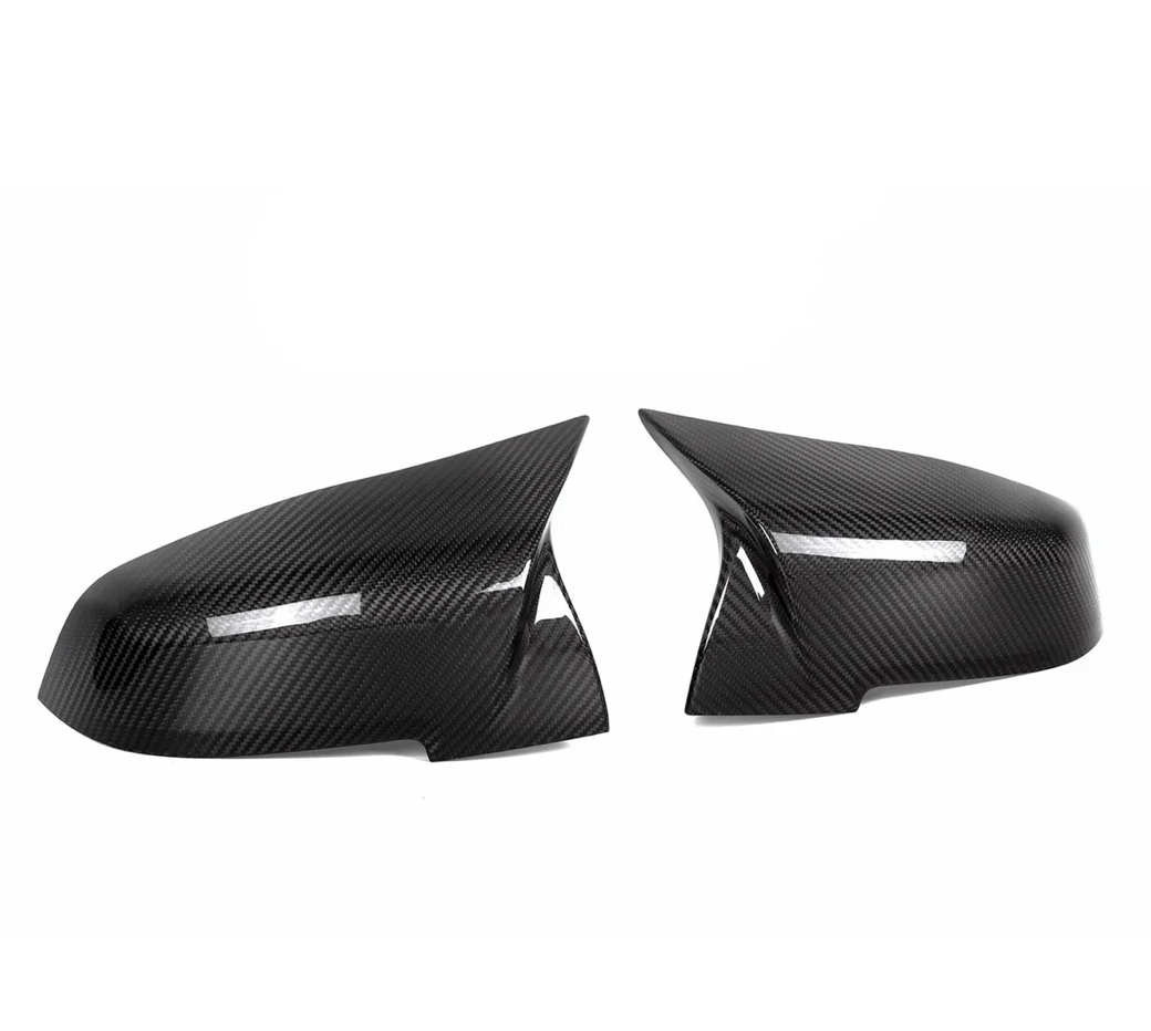 COQUES DE RÉTROVISEURS DE REMPLACEMENT STYLE M EN FIBRE DE CARBONE PRÉ-IMPRÉGNÉE BRILLANTE POUR MODÈLES M PERFORMANCE