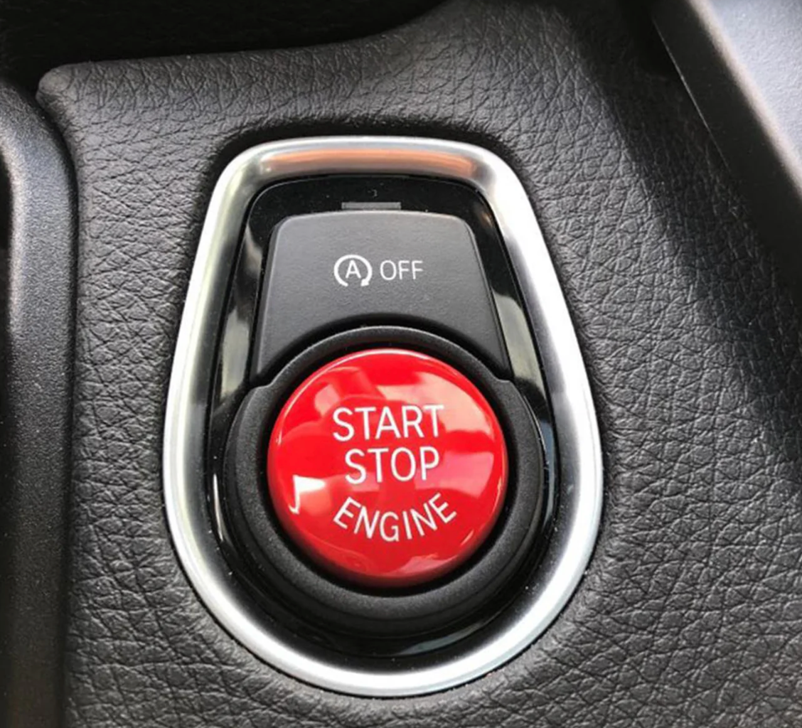 BOUTON START/STOP MOTEUR ROUGE POUR BMW SÉRIE F