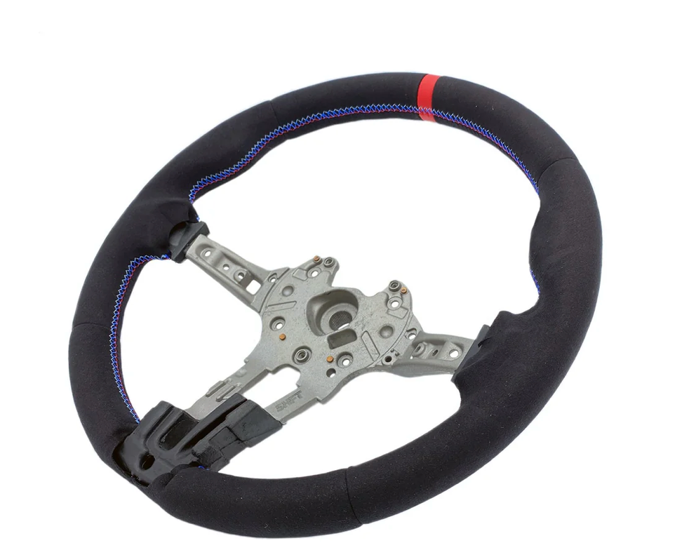 VOLANT ROND BMW SÉRIE F EN ALCANTARA AVEC BANDE ROUGE