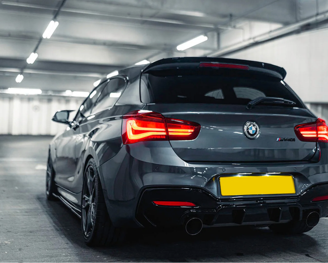 DIFFUSEUR ARRIÈRE BMW M135I/M140I LCI EVO-1 EN NOIR BRILLANT (F20/F21)
