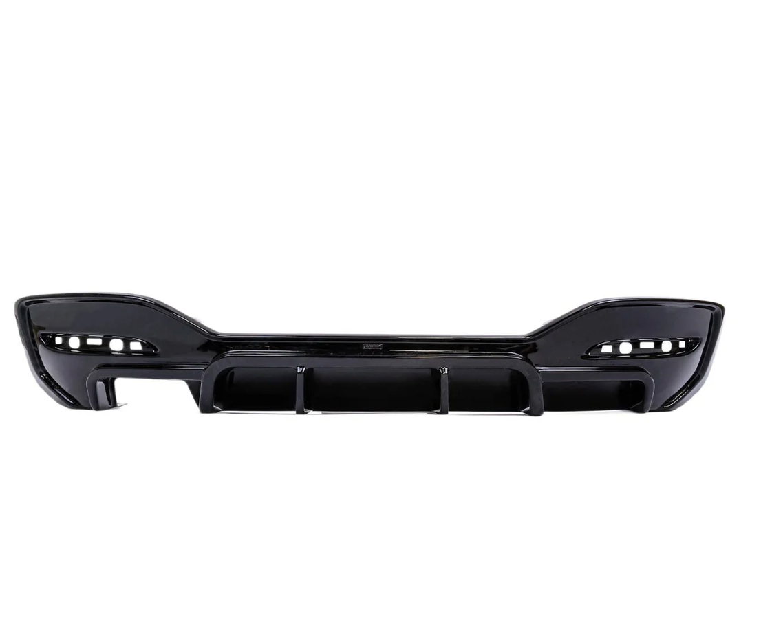 DIFFUSEUR ARRIÈRE BMW 1 SÉRIE LCI EVO-1 SORTIE SIMPLE EN NOIR BRILLANT (F20/F21 118I, 120I, 125I, 120D M SPORT)