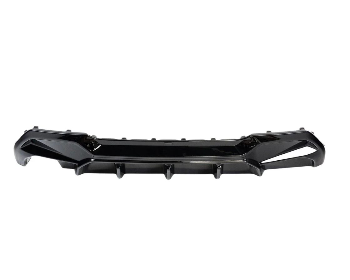 DIFFUSEUR ARRIÈRE BMW 1 SÉRIE EVO-1 SORTIE SIMPLE EN NOIR BRILLANT (F40 116I, 116D, 118I, 118D M SPORT)