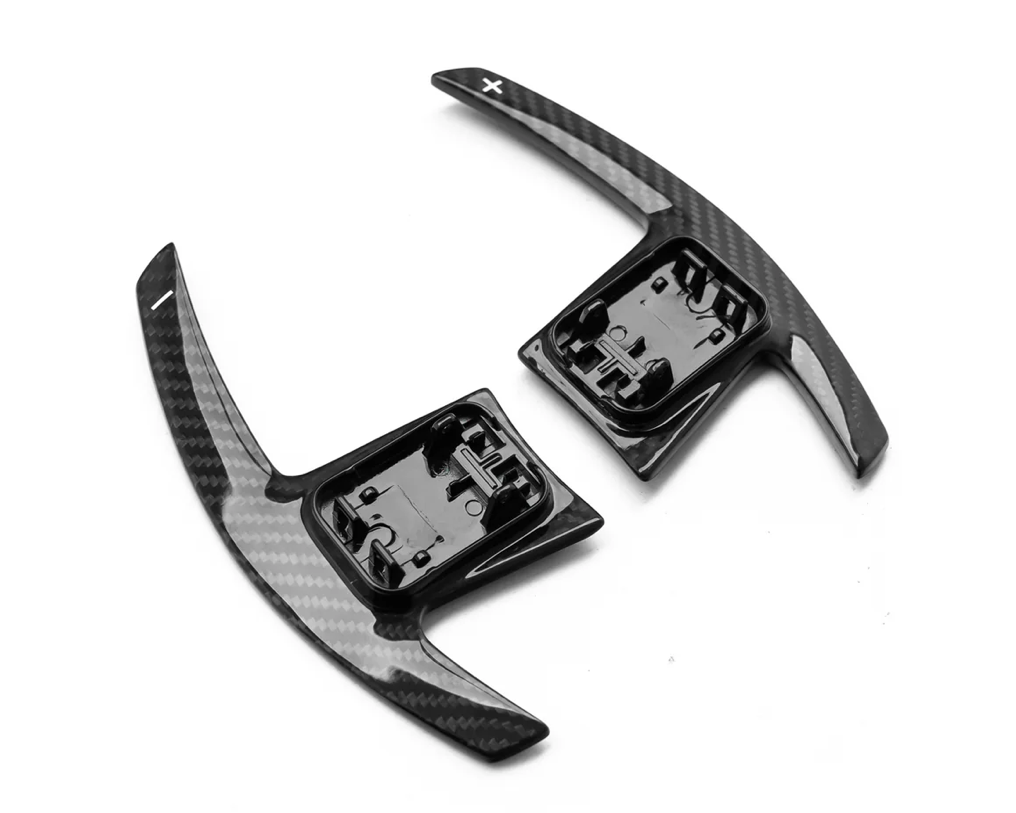 PALETTES DE CHANGEMENT DE VITESSES AUTOMATIQUES BMW SÉRIE G EN FIBRE DE CARBONE BRILLANTE/MATE (2018-2024)