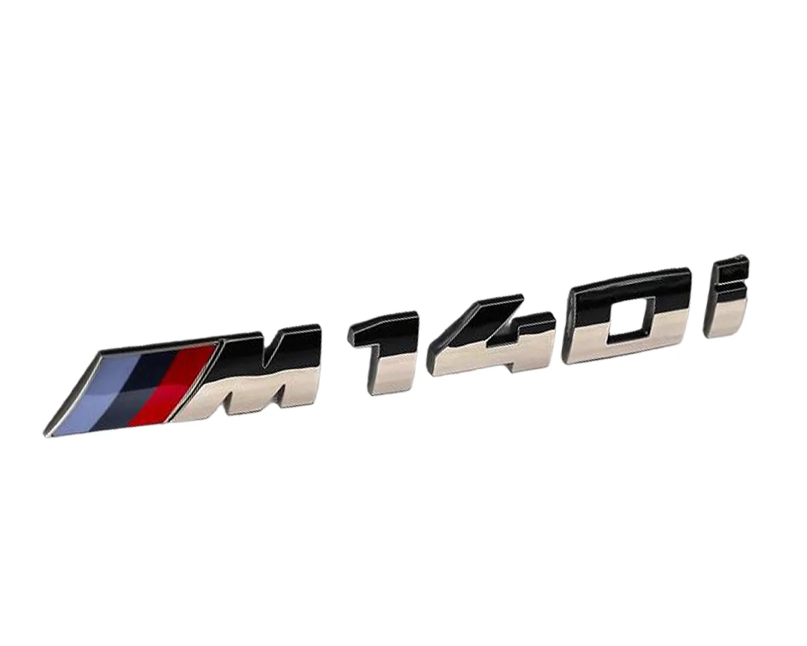 BADGE DE REMPLACEMENT BMW M140I EN ARGENT