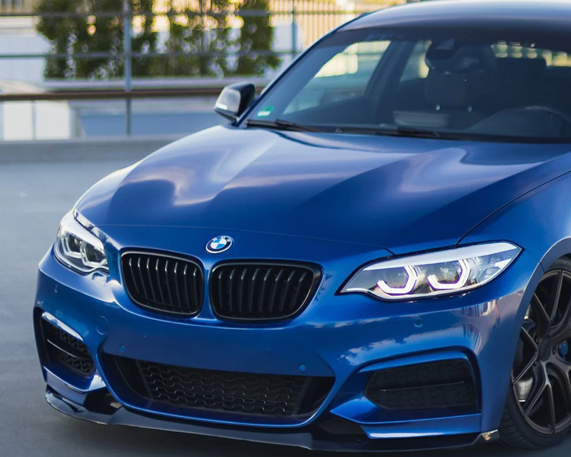 DIVISEUR AVANT BMW M235I / M240I EVO-1 EN NOIR BRILLANT (F22/F23)