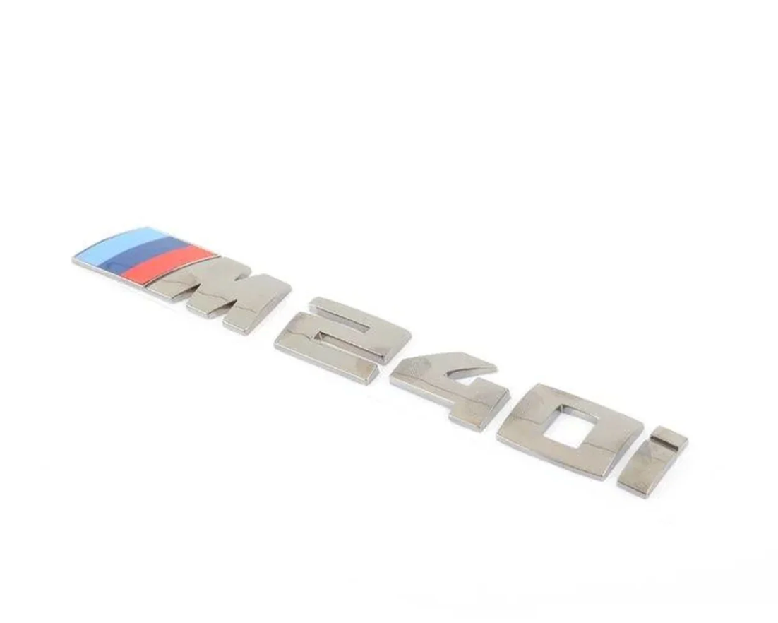 PLAQUE DE REMPLACEMENT BMW M240I EN ARGENT (F22/F23)