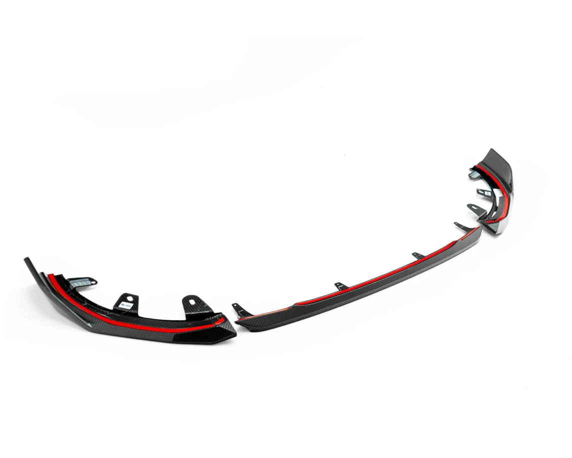 DIVISEUR AVANT BMW M240I STYLE PERFORMANCE EN FIBRE DE CARBONE PRÉ-IMPRÉGNÉE (G42)