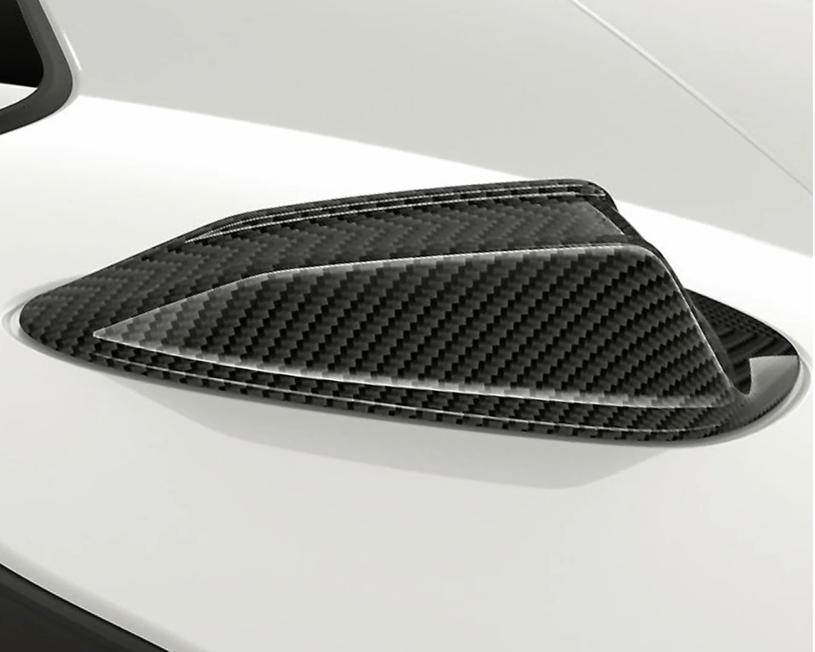 ANTENNE DE TOIT BMW STYLE M PERFORMANCE EN FIBRE DE CARBONE BRILLANTE POUR SÉRIES G (VÉHICULES 2023+)