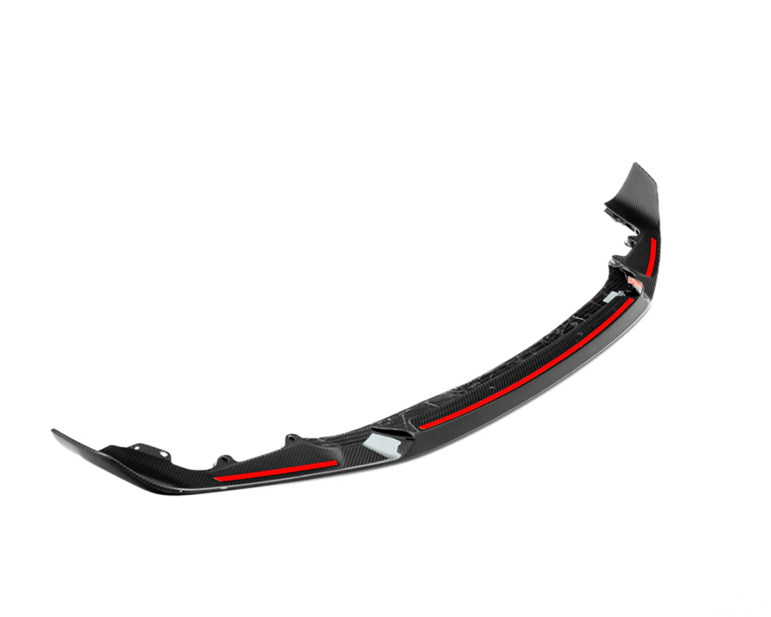 LAME AVANT (SPLITTER) PERFORMANCE STYLE EN FIBRE DE CARBONE PRÉ-IMPRÉGNÉE BRILLANTE POUR BMW M2 COMPETITION (F87C)