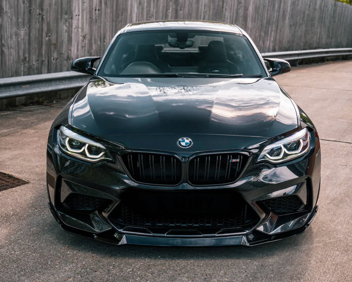 LAME AVANT (SPLITTER) STYLE CSM EN NOIR BRILLANT POUR BMW F87 M2
