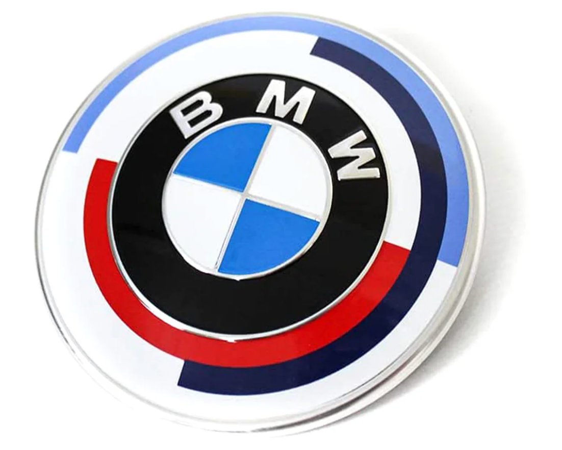EMBLÈME DE COFFRE ARRIÈRE BMW M « 50ÈME ANNIVERSAIRE » HERITAGE POUR BMW M2 (F87)
