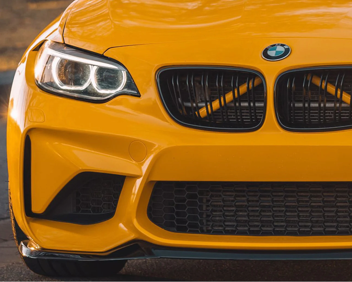 LAME AVANT (SPLITTER) EVO-S EN NOIR BRILLANT POUR BMW M2 (F87)