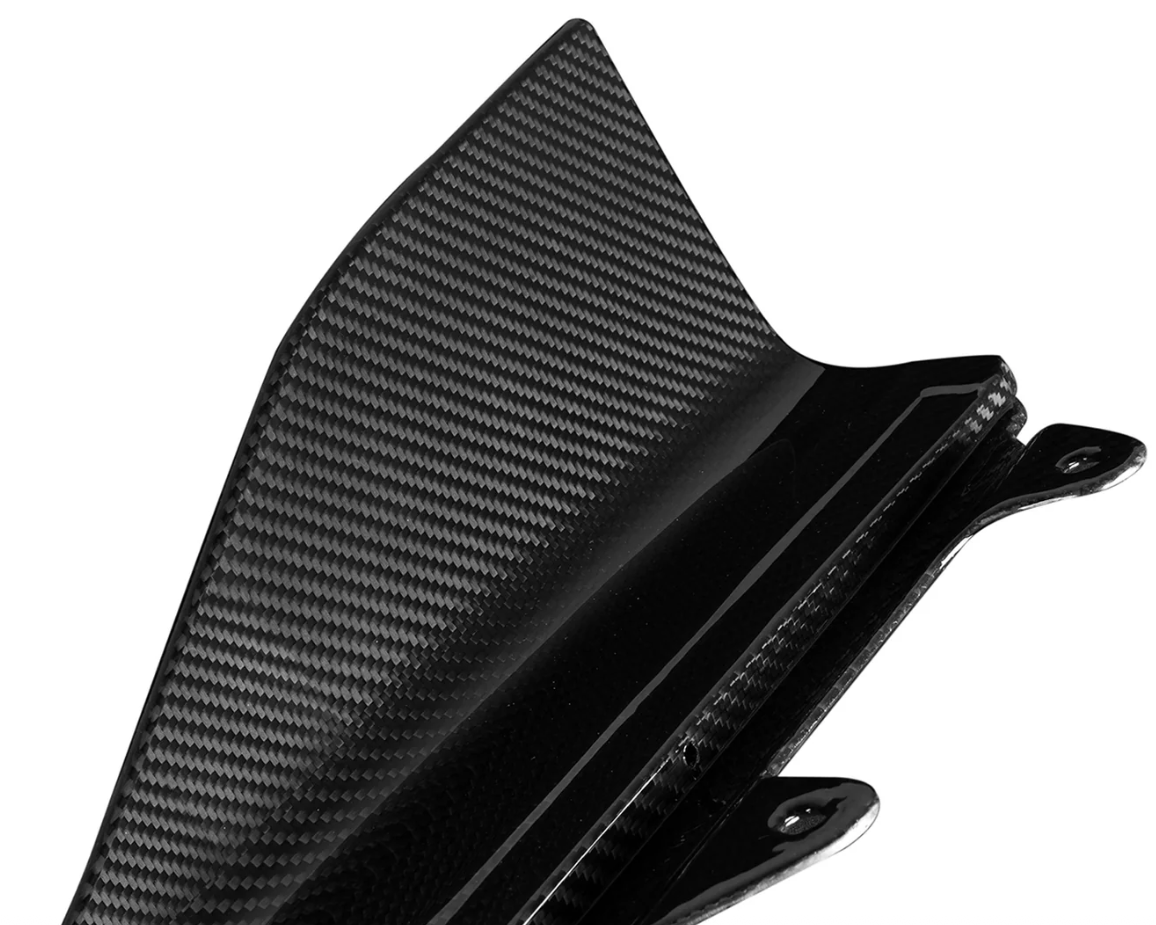 AILETTES LATÉRALES (SIDE WINGLETS) STYLE PERFORMANCE EN FIBRE DE CARBONE PRÉ-IMPRÉGNÉE BRILLANTE POUR BMW M2 F87 (Y COMPRIS COMPETITION)