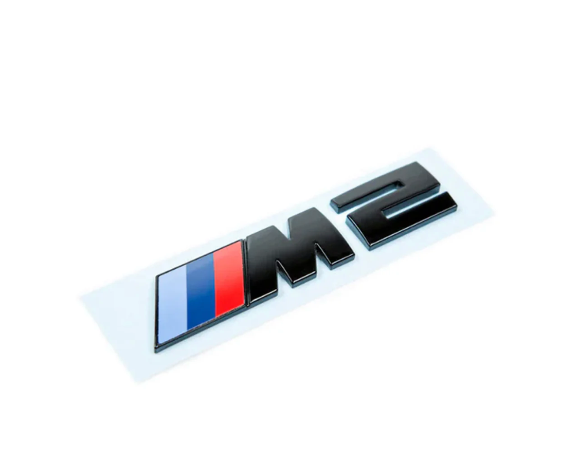 BADGE DE REMPLACEMENT NOIR BRILLANT POUR BMW G87 M2