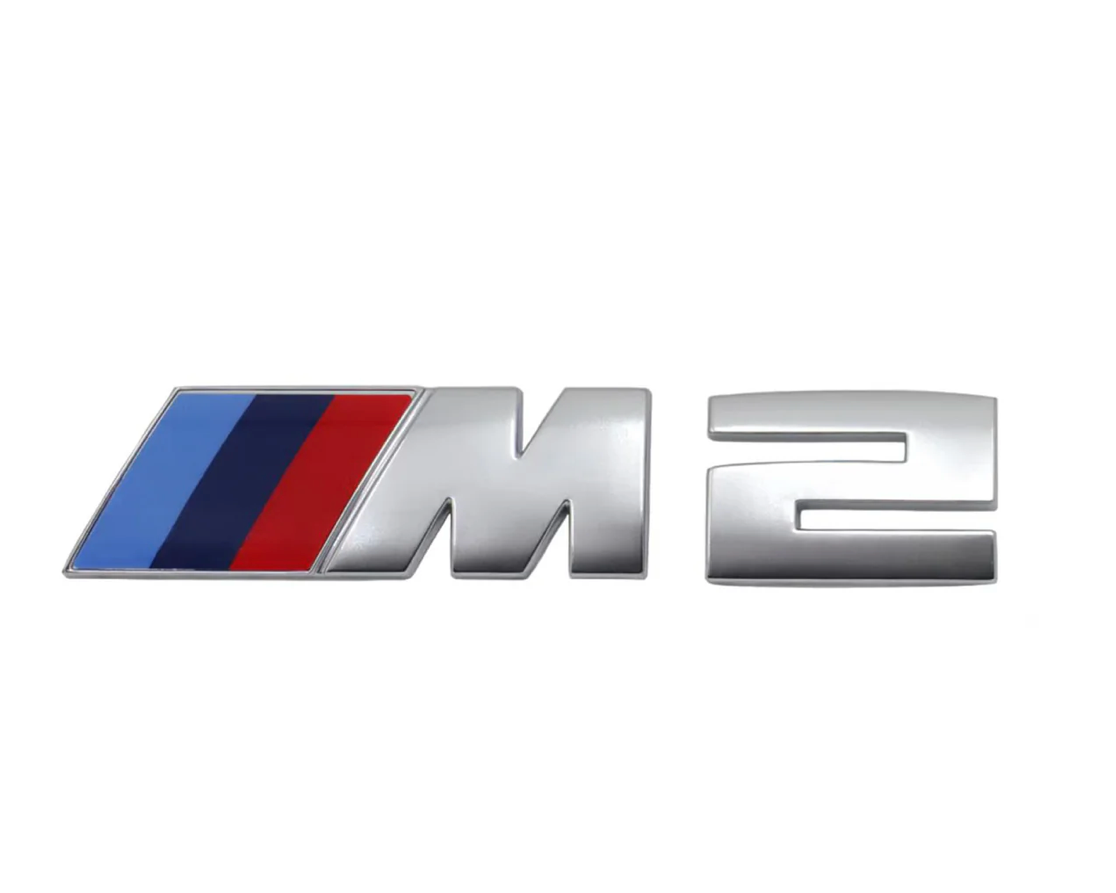 BADGE ARRIÈRE PRÉ-LCI ARGENT POUR BMW G87 M2