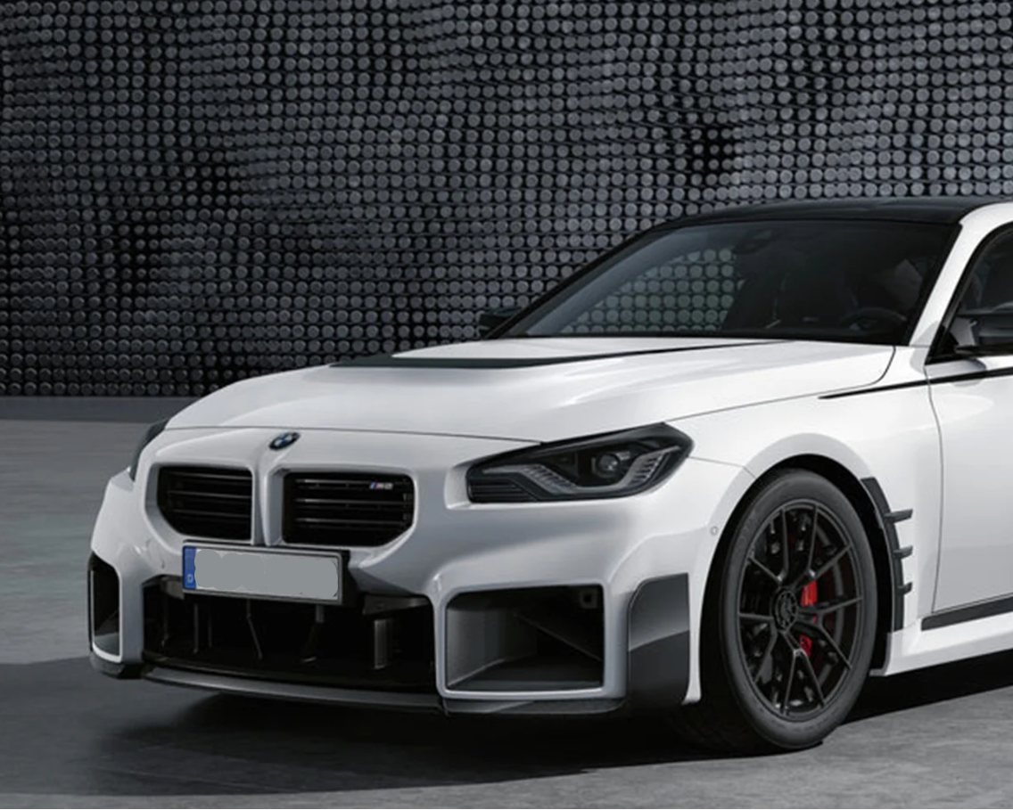 LAME AVANT STYLE M PERFORMANCE EN FIBRE DE CARBONE BRILLANT POUR BMW M2 (G87)