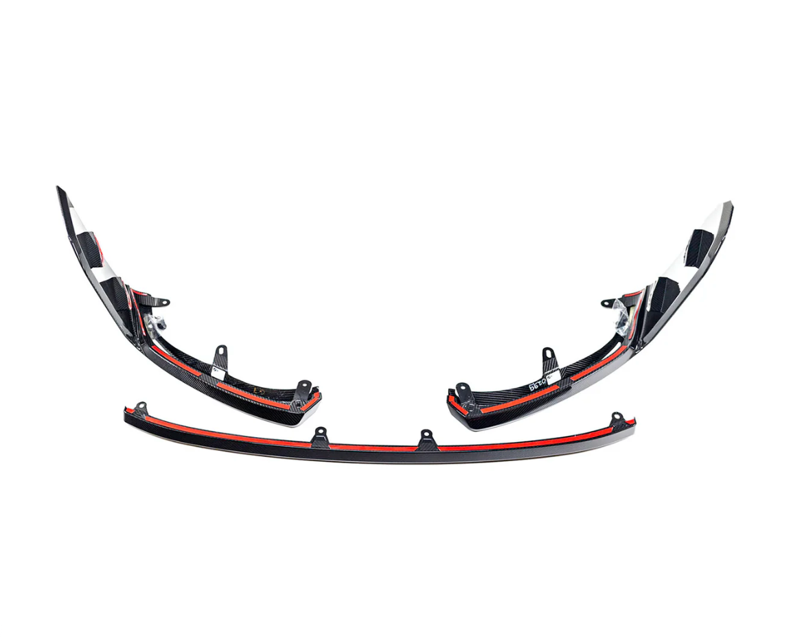 LAME AVANT STYLE M PERFORMANCE EN FIBRE DE CARBONE BRILLANT POUR BMW M2 (G87)