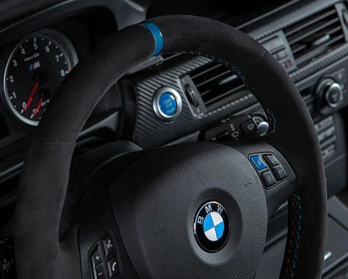 Bouton de démarrage Start-Stop bleu pour BMW M3/Série 3 (E90/E92/E93)