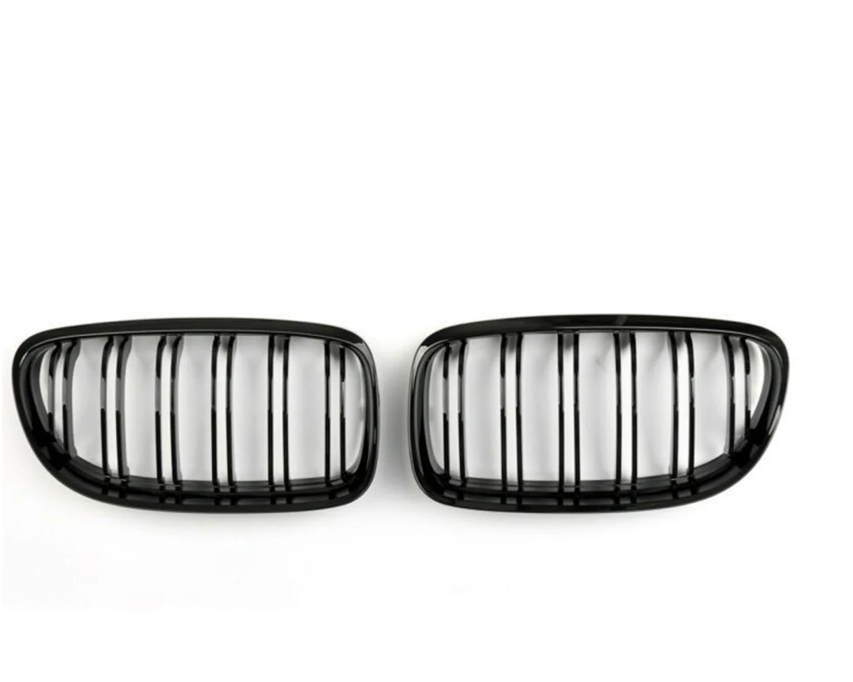 Grilles de calandre à doubles lamelles noir brillant pour BMW Série 3 LCI (E90 & E91)