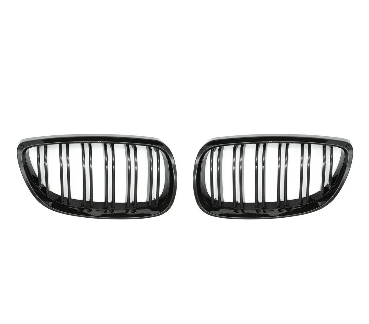 Grilles de calandre à doubles lamelles noir brillant pour BMW M3 & Série 3 LCI (E92 & E93)