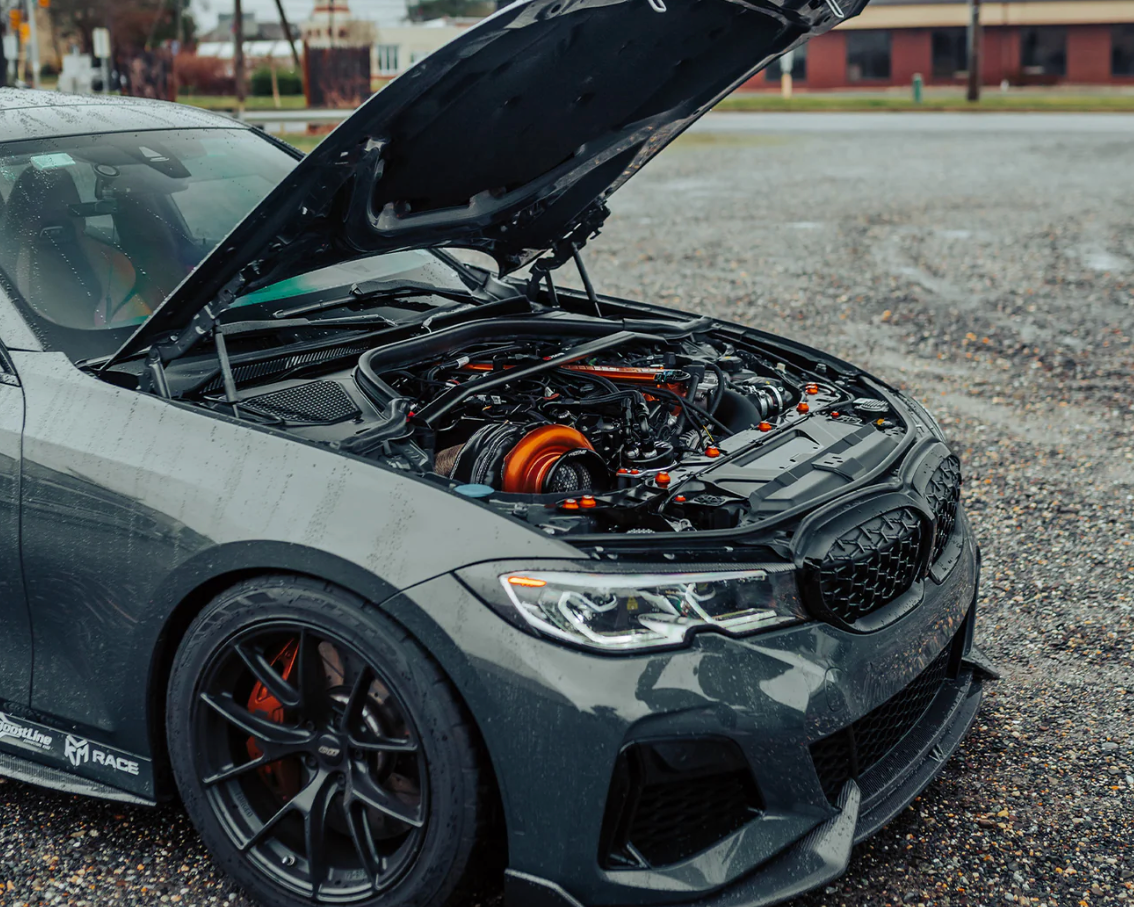 Lame avant en fibre de carbone brillante pour BMW M340i & M340d (G20/G21 Pre-LCI)