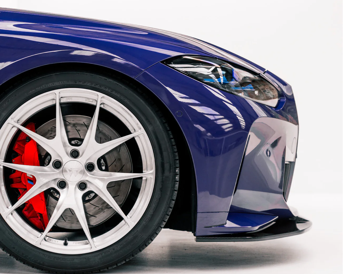 BMW M3/M4 SP1 SPLITTER AVANT EN FIBRE DE CARBONE PRÉ-IMPRÉGÉE (G80/G81/G82/G83)