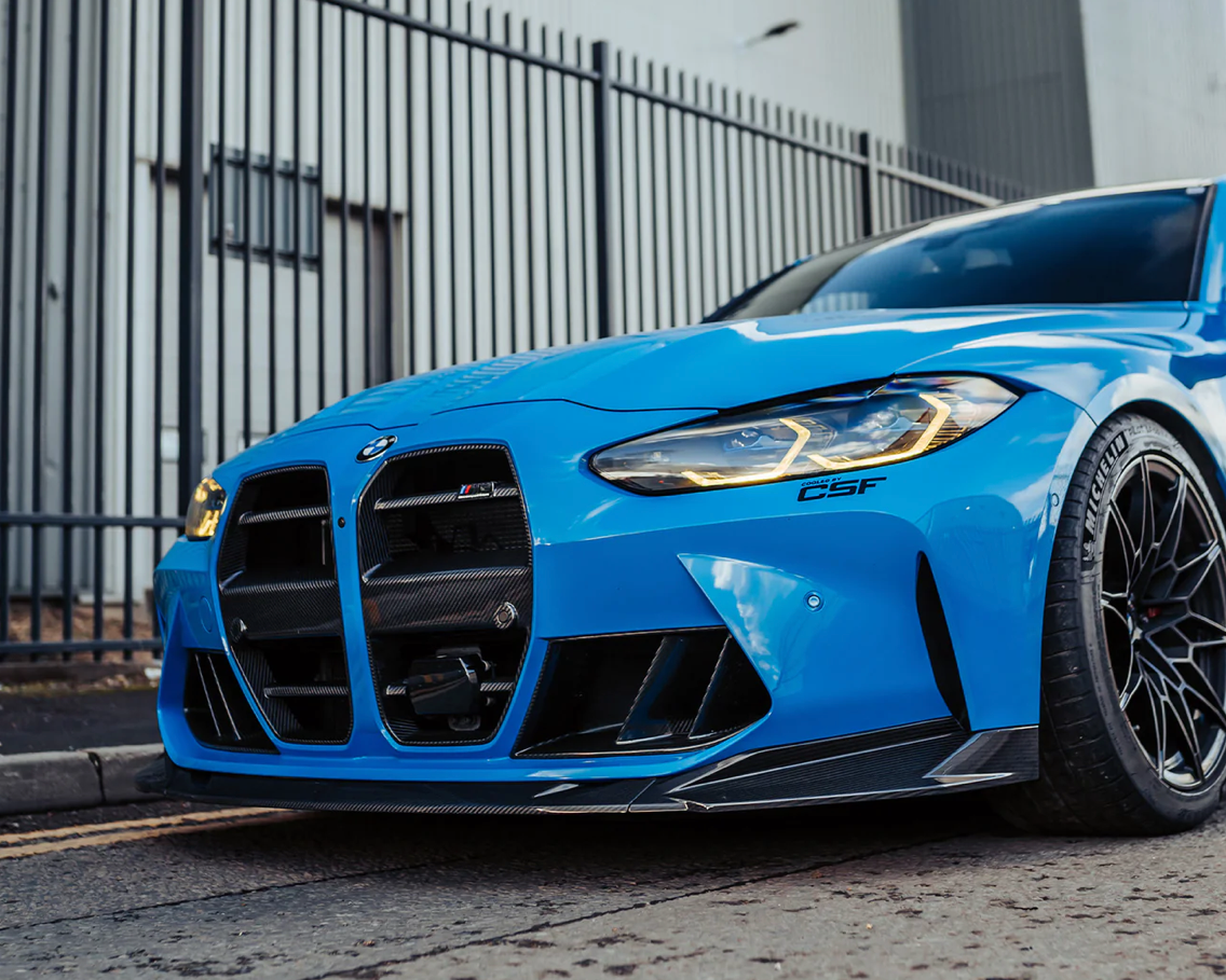 BMW M3/M4 SP2 SPLITTER AVANT EN FIBRE DE CARBONE PRÉ-IMPRÉGÉE (G80/G81/G82/G83)