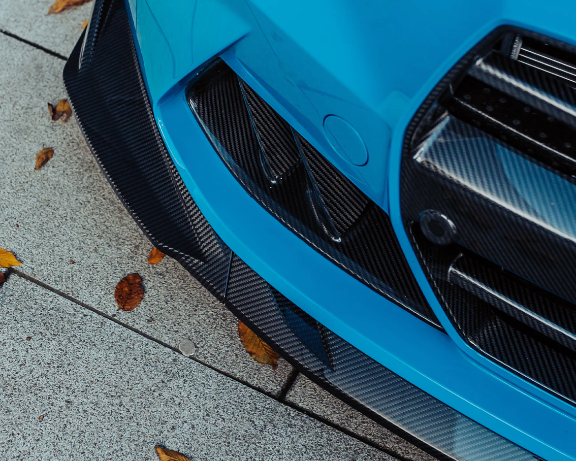 BMW M3/M4 SP2 SPLITTER AVANT EN FIBRE DE CARBONE PRÉ-IMPRÉGÉE (G80/G81/G82/G83)