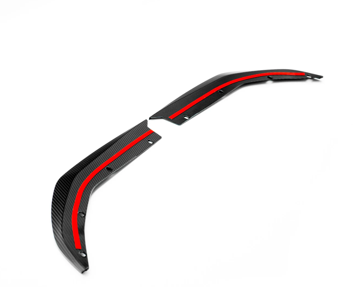 BMW M3 SS1 SPLITTERS LATÉRAUX ARRIÈRE EN FIBRE DE CARBONE PRÉ-IMPRÉGÉE BRILLANTE (G80/G81)