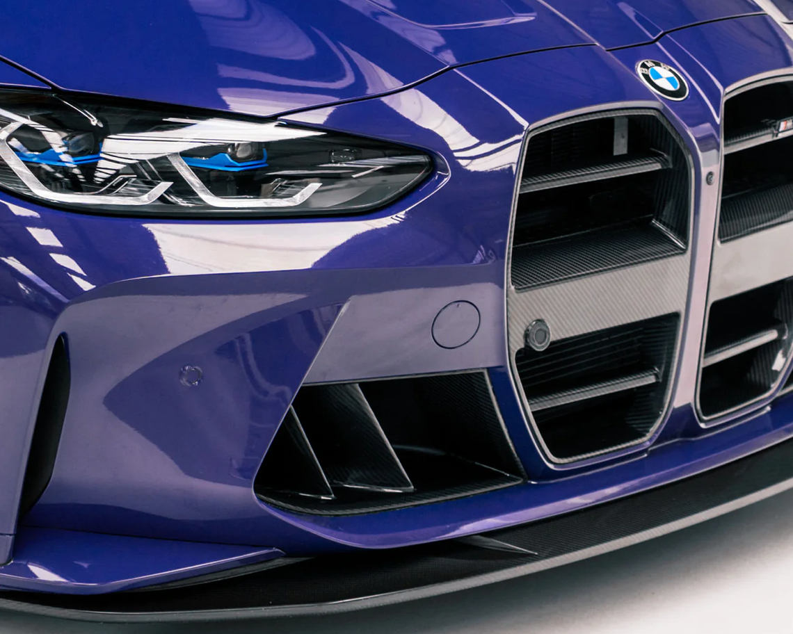 Conduits d'admission d'air à double ailettes BMW M3/M4 en fibre de carbone pré-imprégnée (G80/G81/G82/G83)