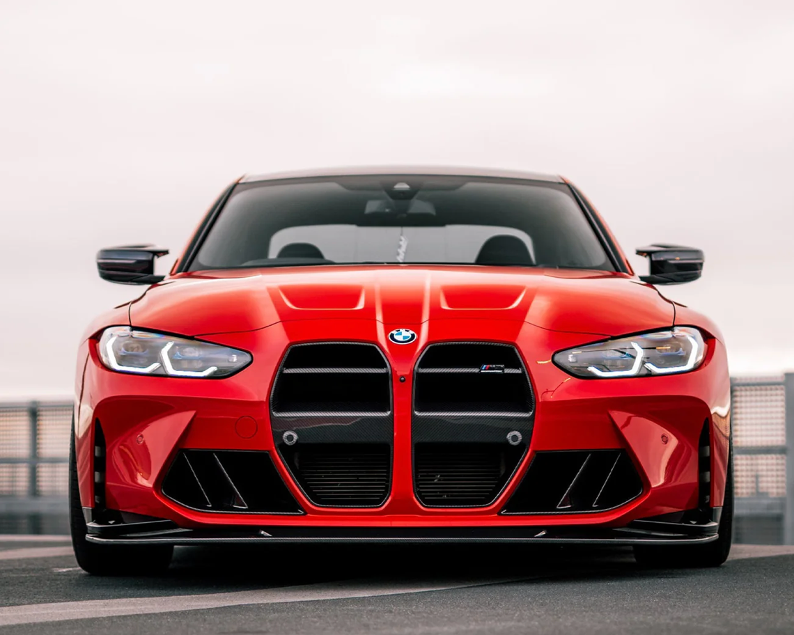 Calandre avant style GT BMW M3/M4 avec accessoires en fibre de carbone pré-imprégnée (G80/G81/G82/G83)