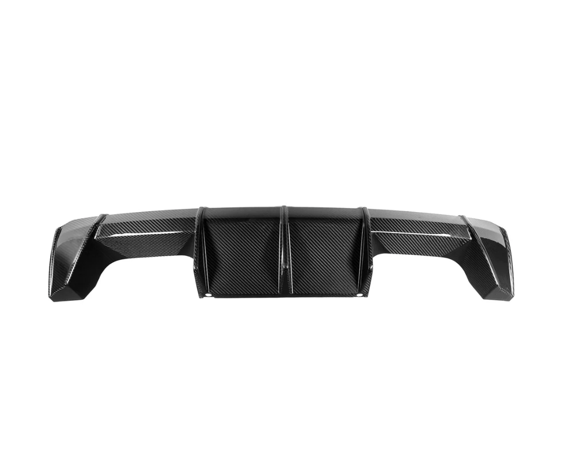 Diffuseur arrière style performance BMW M3/M4 en fibre de carbone pré-imprégnée (G80/G81/G82/G83)