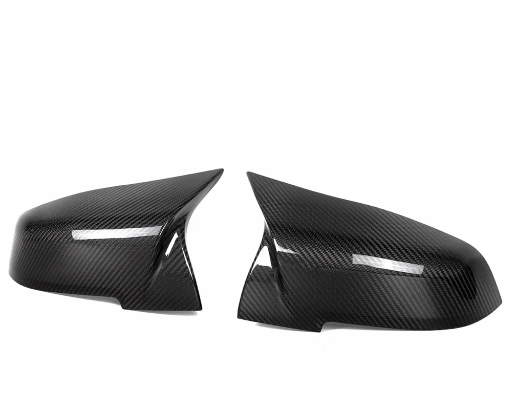 COQUES DE RÉTROVISEURS DE REMPLACEMENT STYLE M EN FIBRE DE CARBONE PRÉ-IMPRÉGNÉE BRILLANTE POUR MODÈLES M PERFORMANCE